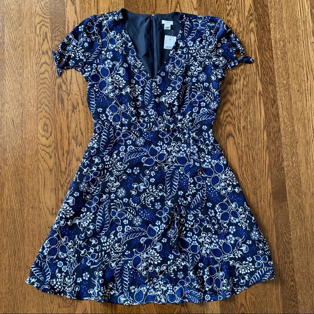 *NWOT* J. Crew Ruffle Faux Wrap Dress - 6